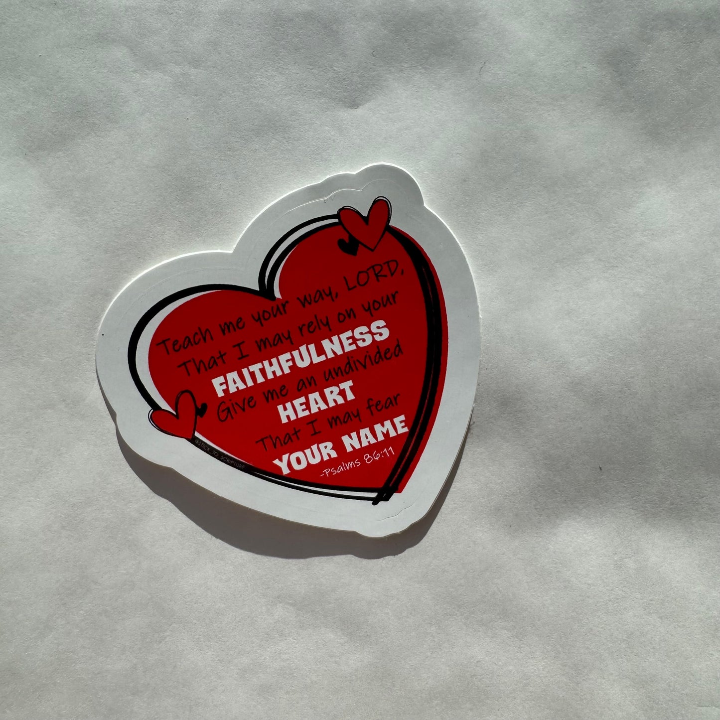 Teach Me - Psalms 86:11 - Sticker