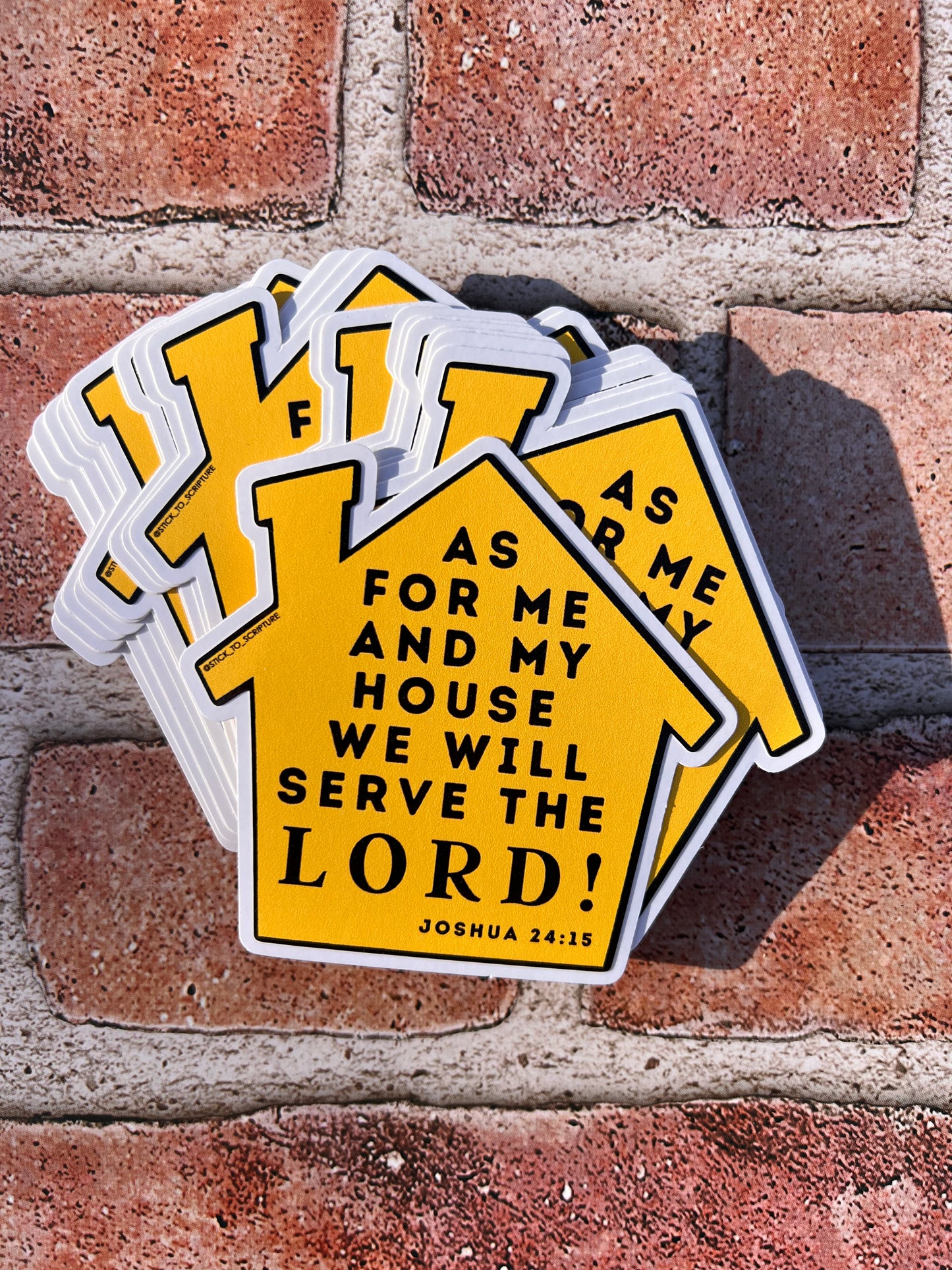 As For Me and My House - Joshua 24:15 - Sticker