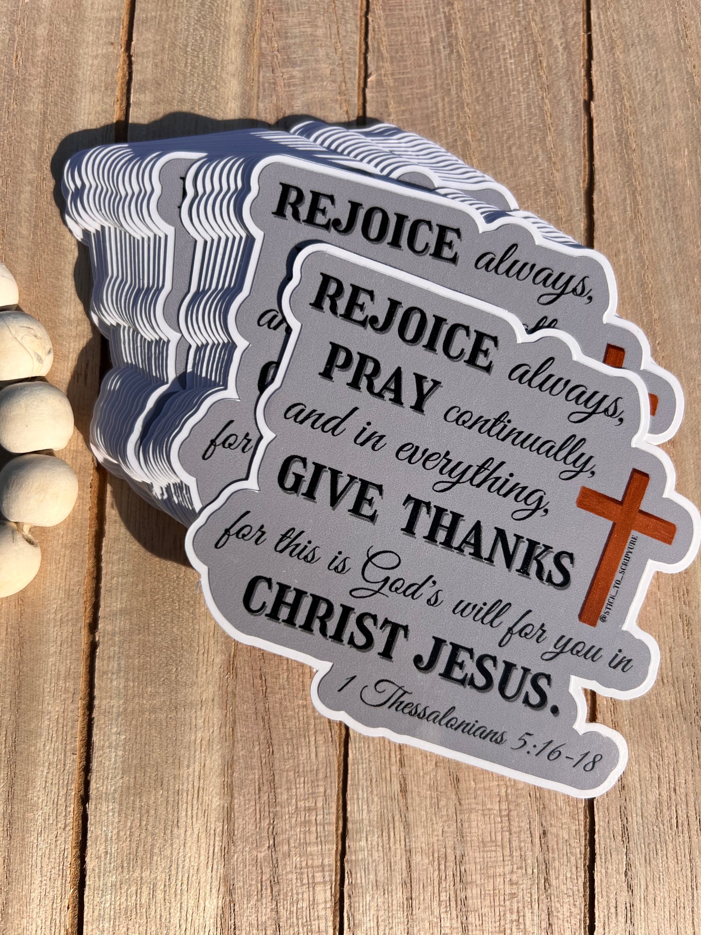 Rejoice Always - 1 Thessalonians 5:16-18 - Sticker