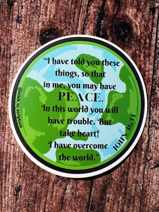 Overcomer - John 16:33 - Sticker