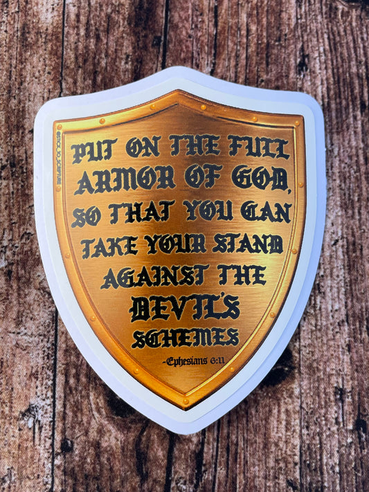 Armor of God - Ephesians 6:11 - Sticker